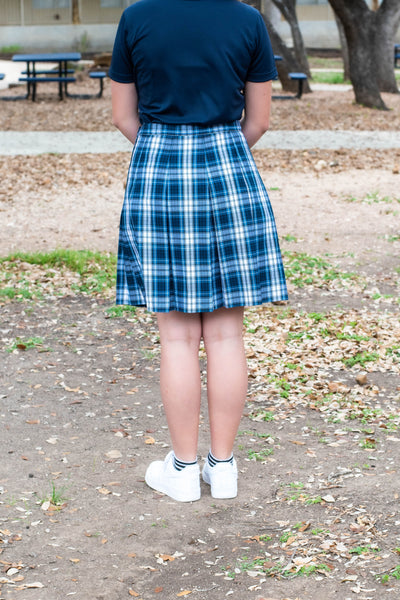 GIRLS/JUNIORS Box Pleat Skirt  (BRACKEN Plaid)