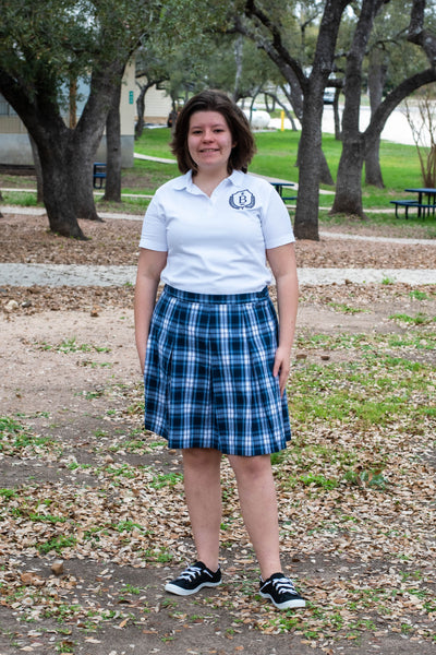 GIRLS/JUNIORS Box Pleat Skirt  (BRACKEN Plaid)