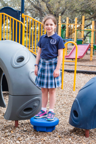 GIRLS/JUNIORS Box Pleat Skirt  (BRACKEN Plaid)