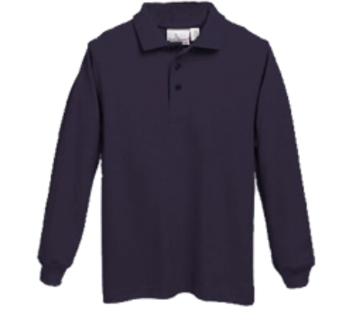 BOYS/MEN *LONG SLEEVE* POLO BRACKEN *** SPECIAL ORDER SEE NOTE***
