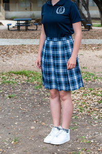 GIRLS/JUNIORS Box Pleat Skirt 3rd-12Th grade ONLY (BRACKEN Plaid)