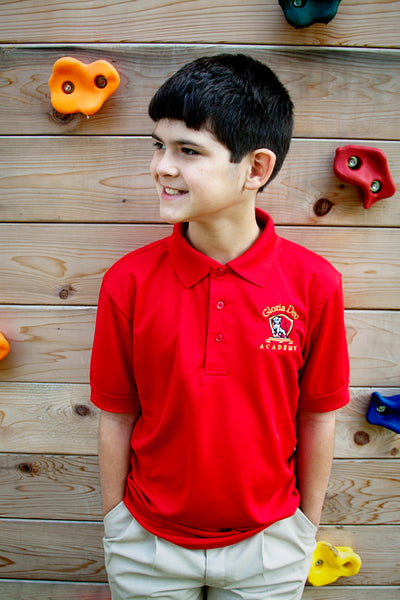 BOYS/MENS Athletic Polo (Red or Grey)