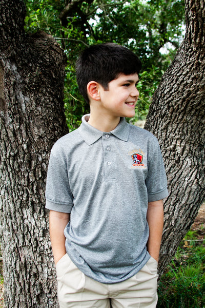 BOYS/MENS Athletic Polo (Red or Grey)